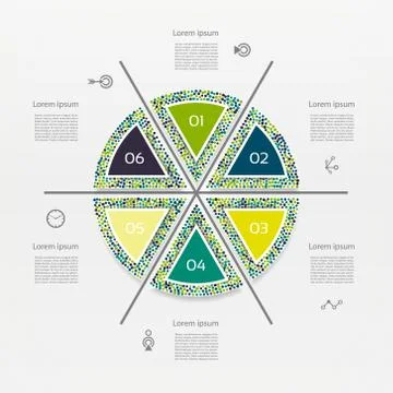 Vector circle infographic. Template for diagram, graph, presentation and char Illustrazione stock