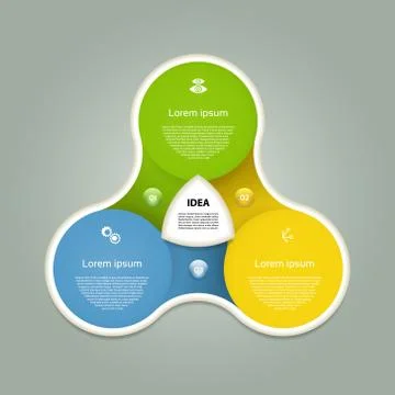 Vector circle infographic. Template for diagram, graph, presentation and char Stock Illustration