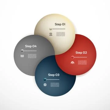 Vector circle infographic. Template for diagram, graph, presentation and char Illustrazione stock