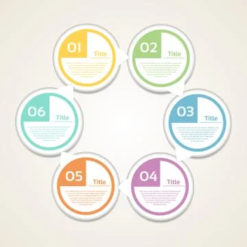Vector circle infographic. Template for diagram, graph, presentation and char Stock Illustration