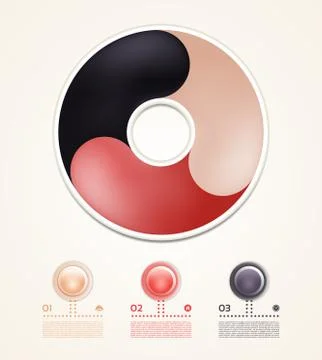 Vector circle infographic. Template for diagram, graph, presentation and char Stock Illustration