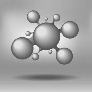 Vector : Circle net work background Stock Illustration