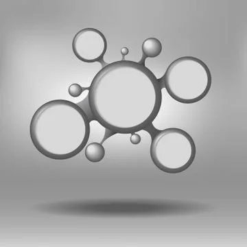 Vector : Circle net work background Stock Illustration