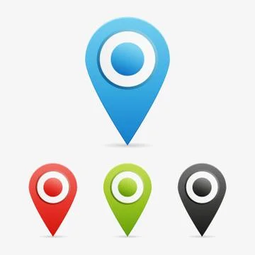 Vector circle pointers Stock Illustration