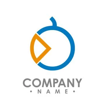 Vector circle ring logo design. Abstract circle logo template. Round ring cir Stock Illustration