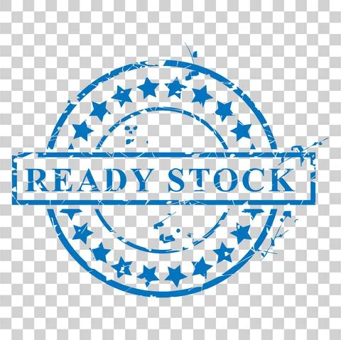 Vector of Circle Rust Blue Rubber Stamp, Ready Stock, at transparent effect b Stock Illustration