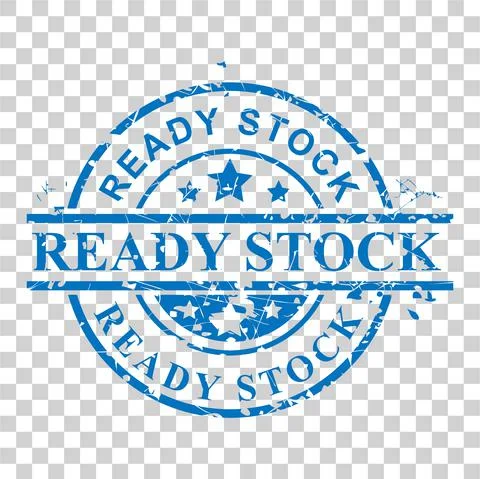 Vector of Circle Rust Blue Rubber Stamp, Ready Stock, at transparent effect b Illustrazione stock