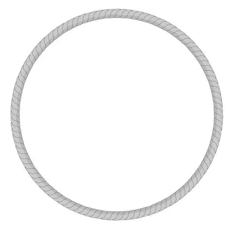 Vector Circle shape frame from gray Illustrazione stock