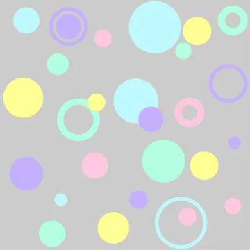 Vector circles abstract seamless pattern Stock Illustration