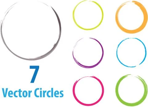 Vector circles Illustrazione stock