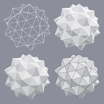 Vector Circles with triangular effect Stockillustratie