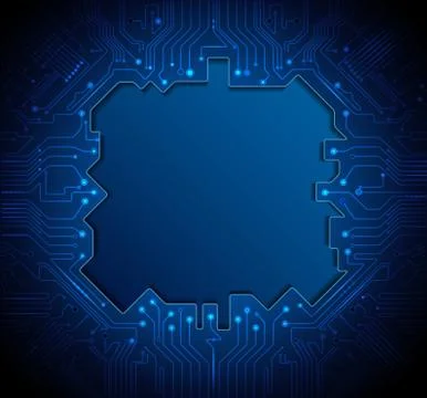 Vector Circuit board. Abstract futuristic technology Stock Illustration