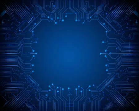 Vector Circuit board. Abstract futuristic technology Stock Illustration
