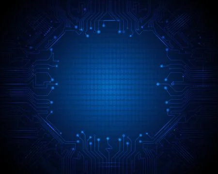 Vector Circuit board. Abstract futuristic technology Stock Illustration