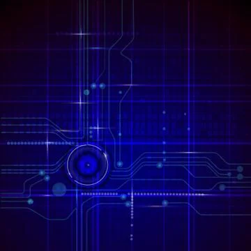 Vector Circuit board. Abstract futuristic technology Stockillustratie