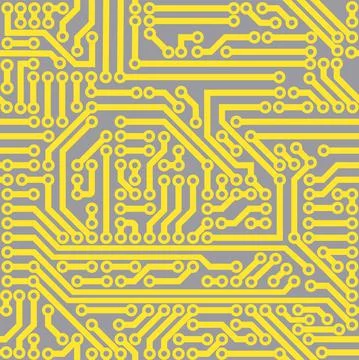Vector circuit board background. 库存插图