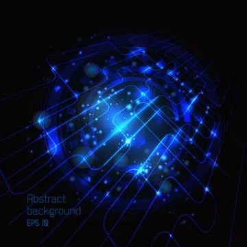 Vector Circuit Board Stock Illustration