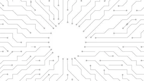 Vector Circuit Board Techno Background Stock Illustration