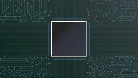 Vector Circuit Board Techno Background Stockillustratie