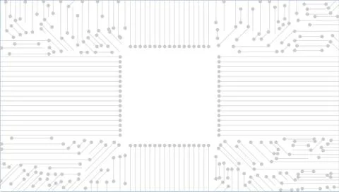 Vector Circuit Board Techno Background Stock Illustration