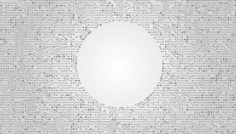 Vector Circuit Board Techno Background Stock Illustration