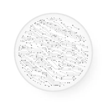 Vector Circuit Board Techno Background Stock Illustration