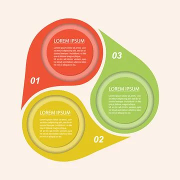 Vector circular infographic template. A pie chart, chart, plan, or business c Stock Illustration