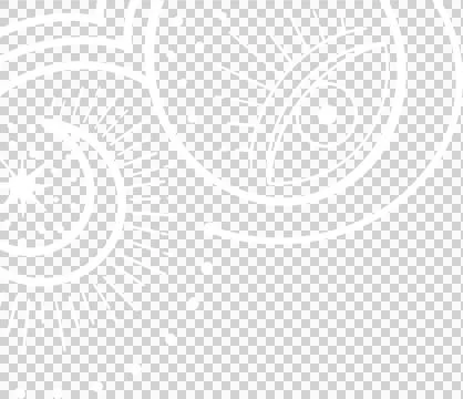 Vector circular motifs floating on transparent background, showing eye shape and Stock Illustration