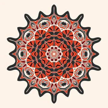 Vector circular pattern background, vector illustration with space for your text Illustrazione stock