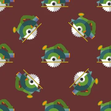 Vector circular saw seamless pattern. イラスト素材
