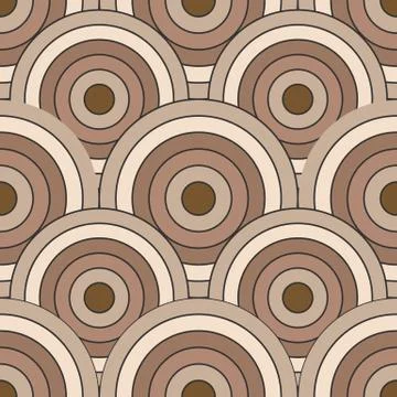Vector circular seamless pattern Illustrazione stock