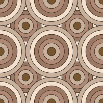 Vector circular seamless pattern Stock Illustration
