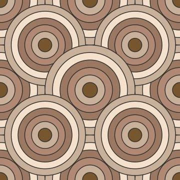 Vector circular seamless pattern Stock Illustration