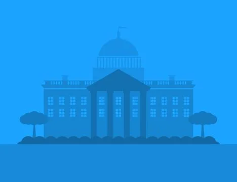 Vector cities silhouette Stock Illustration