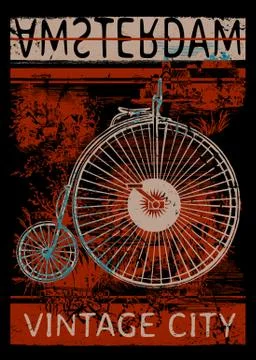 Vector city background. Amsterdam Stock Illustration