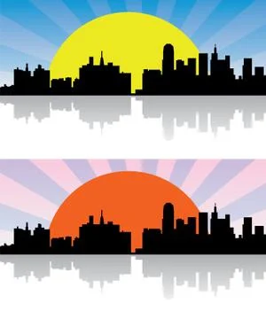 Vector city background Stock Illustration