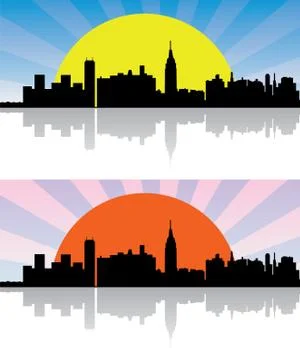 Vector city background Stock Illustration