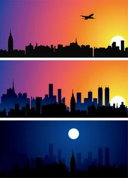 Vector city background Stock Illustration