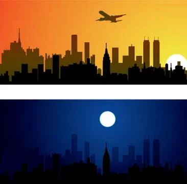 Vector city background Stock Illustration