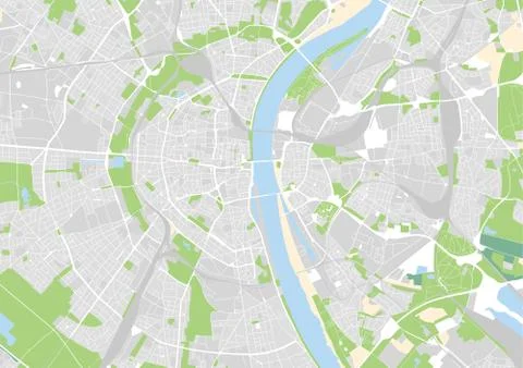 Vector city map of Cologne Stock Illustration
