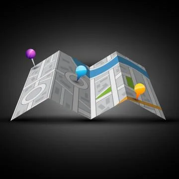 Vector city map Stock Illustration