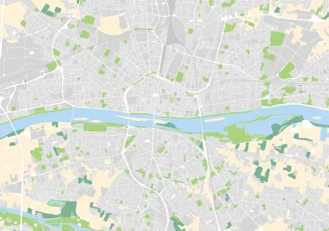 Vector city map of Orleans 스톡 일러스트