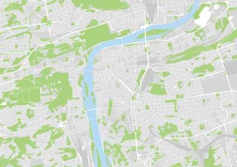 Vector city map of Prague イラスト素材