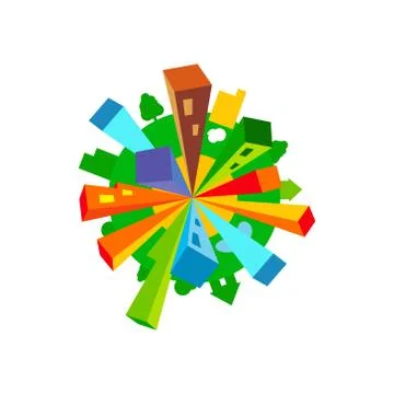 Vector city sign Stock Illustration