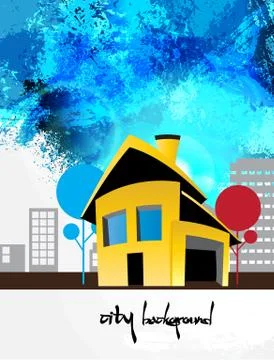 Vector of city skyline Stock Illustration