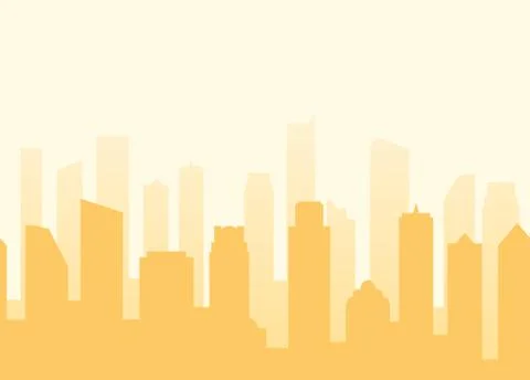 Vector cityscape background with seamless pattern 스톡 일러스트