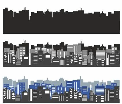  vector cityscape	 Stockillustratie