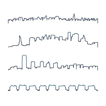 cityscape vector outline