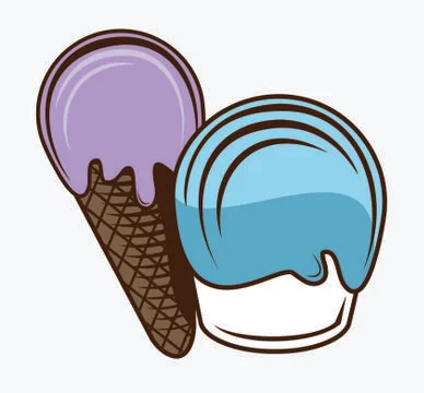 Vector classic ice cream design Stock Illustration