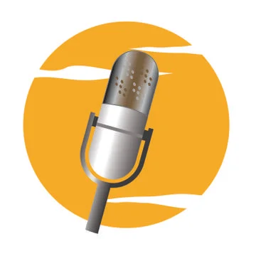 Vector classic microphone design Stock Illustration